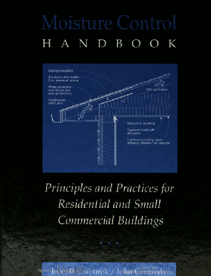 Moisture Control Handbook: Principles and Practices for Residential and Small Commercial Buildings BY Lstiburek - Scanned Pdf
